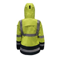PRO ARC FR/ARC CAT 3 Breathable High Visibility Rainwear Women Coat Yellow/Navy