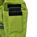 PRO ARC FR/ARC CAT 3 Breathable High Visibility Rainwear Women Coat Yellow/Navy