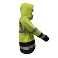PRO ARC FR/ARC CAT 3 Breathable High Visibility Rainwear Women Coat Yellow/Navy