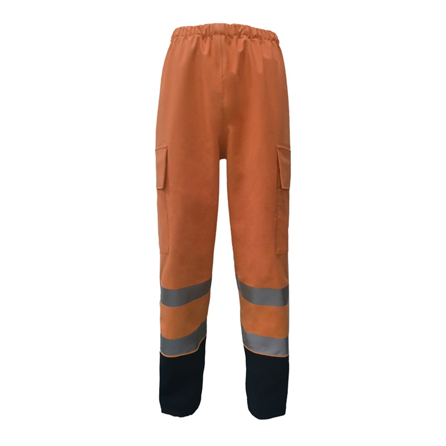 PRO ARC FR/ARC CAT 3 Breathable High Visibility Rainwear Over Women Trouser Orange/Navy