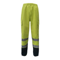 PRO ARC FR/ARC CAT 3 Breathable High Visibility Rainwear Over Women Trouser Yellow/Navy