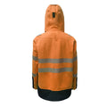 PRO ARC FR/ARC CAT 3 Executive Coat Breathable High Visibility Rainwear Orange/Navy