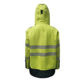 PRO ARC FR/ARC CAT 3 Shuttle Jacket Breathable High Visibility Rainwear Yellow/Navy
