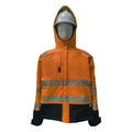 PRO ARC FR/ARC CAT 3 Shuttle Jacket Breathable High Visibility Rainwear Orange/Navy