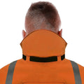 PRO ARC FR/ARC CAT 3 Shuttle Jacket Breathable High Visibility Rainwear Orange/Navy