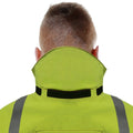 PRO ARC FR/ARC CAT 3 Breathable High Visibility Rainwear Bomber Jacket Yellow/Navy