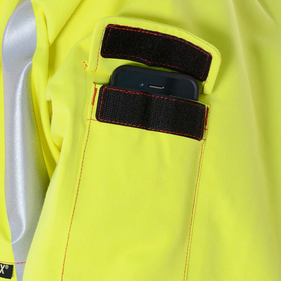 EXTREME GORE-TEX PYRAD® CAT 3 FR/ARC Rated Breathable High Visibility Rainwear Bomber Jacket Yellow/Black