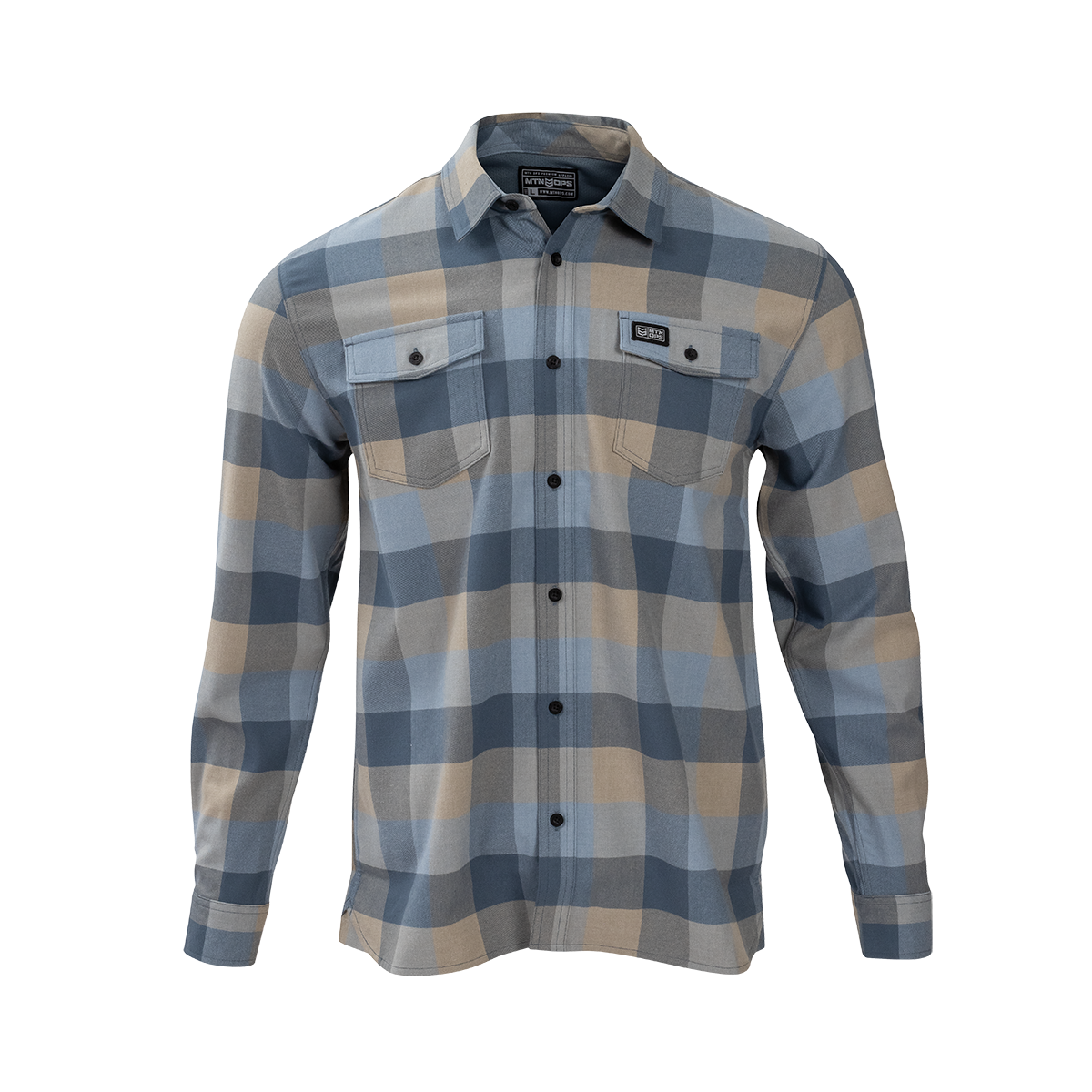 PINYON FLANNEL - Riverstone / 3XL