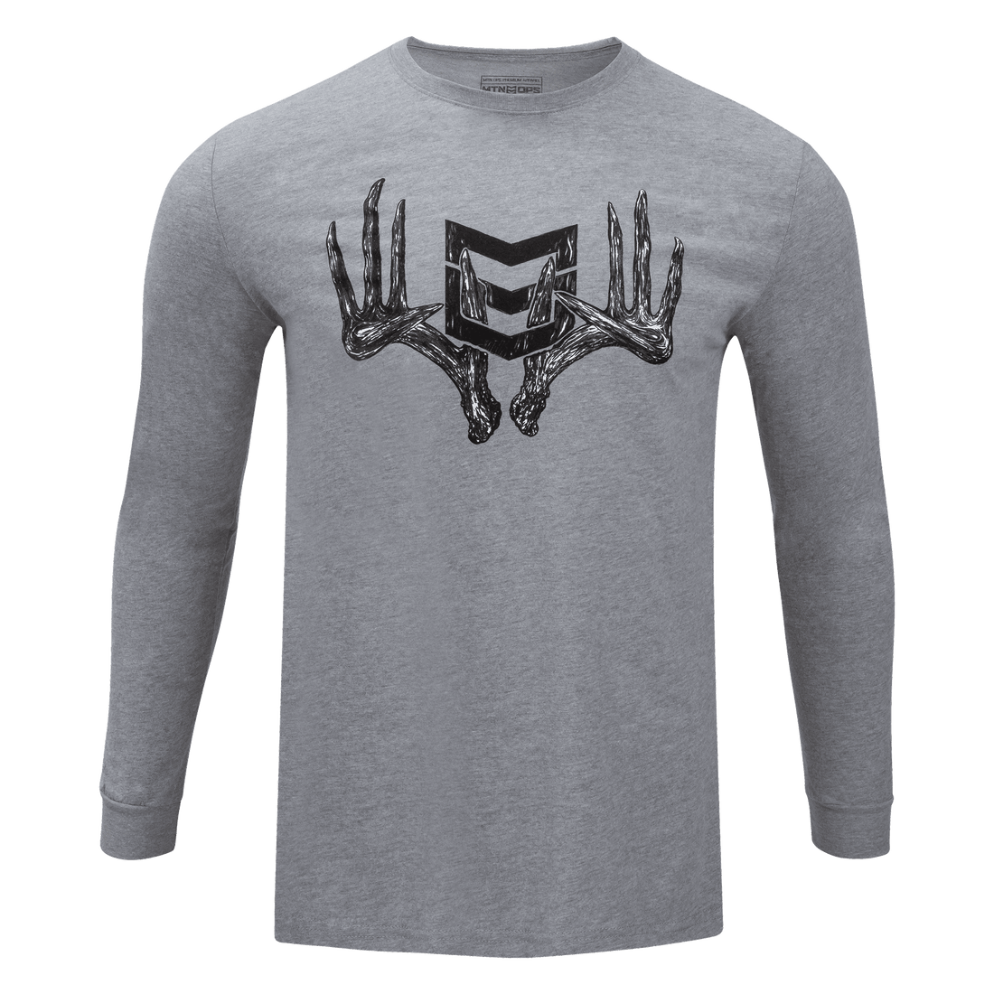 SCRAPER LONG SLEEVE TEE (LARGE ONLY) - Heather Gray / XXL