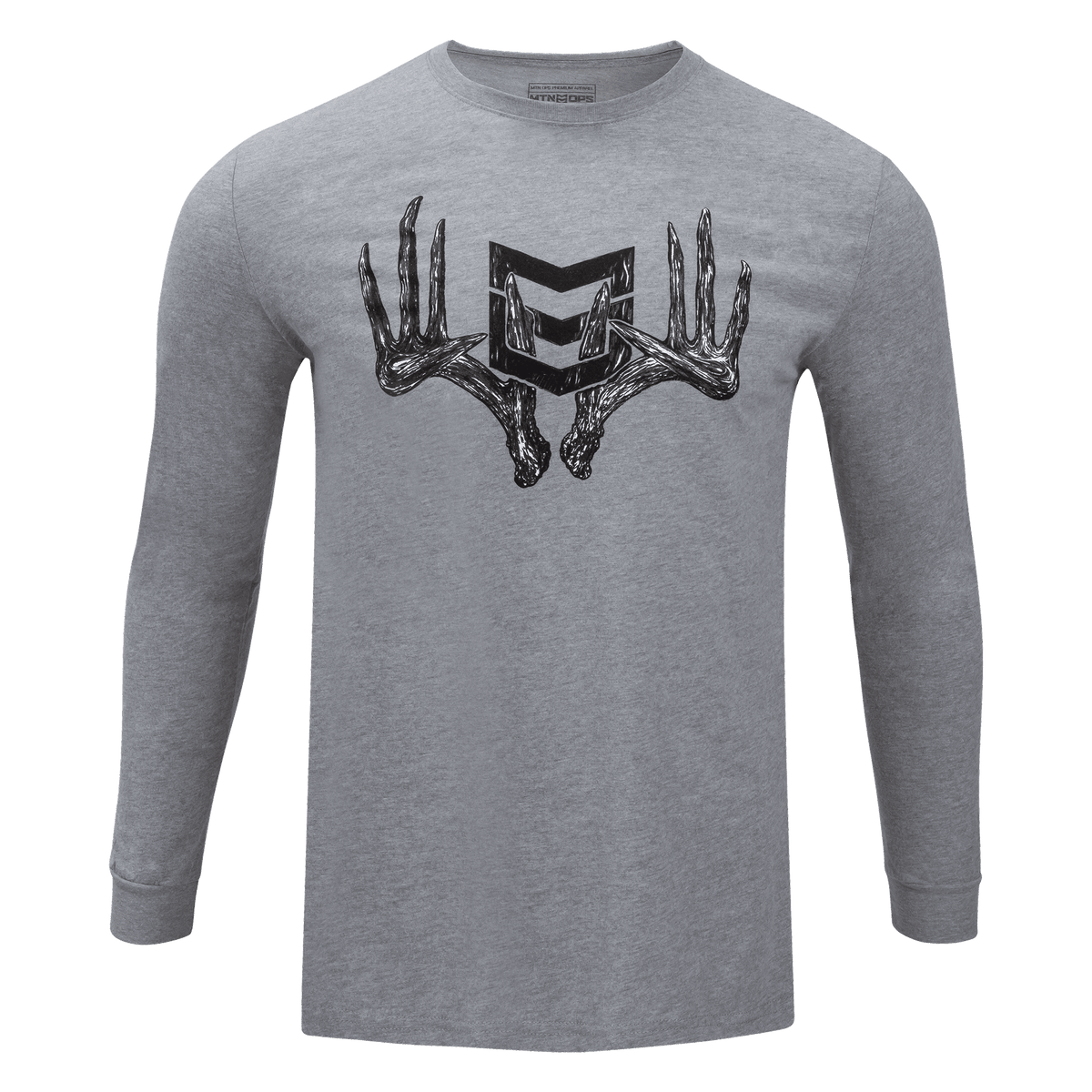 SCRAPER LONG SLEEVE TEE (LARGE ONLY) - Heather Gray / XXL
