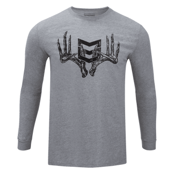 SCRAPER LONG SLEEVE TEE (LARGE ONLY) - Heather Gray / XXL