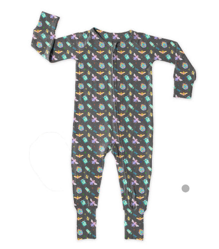 Bamboo Zipper Footie, Bugs
