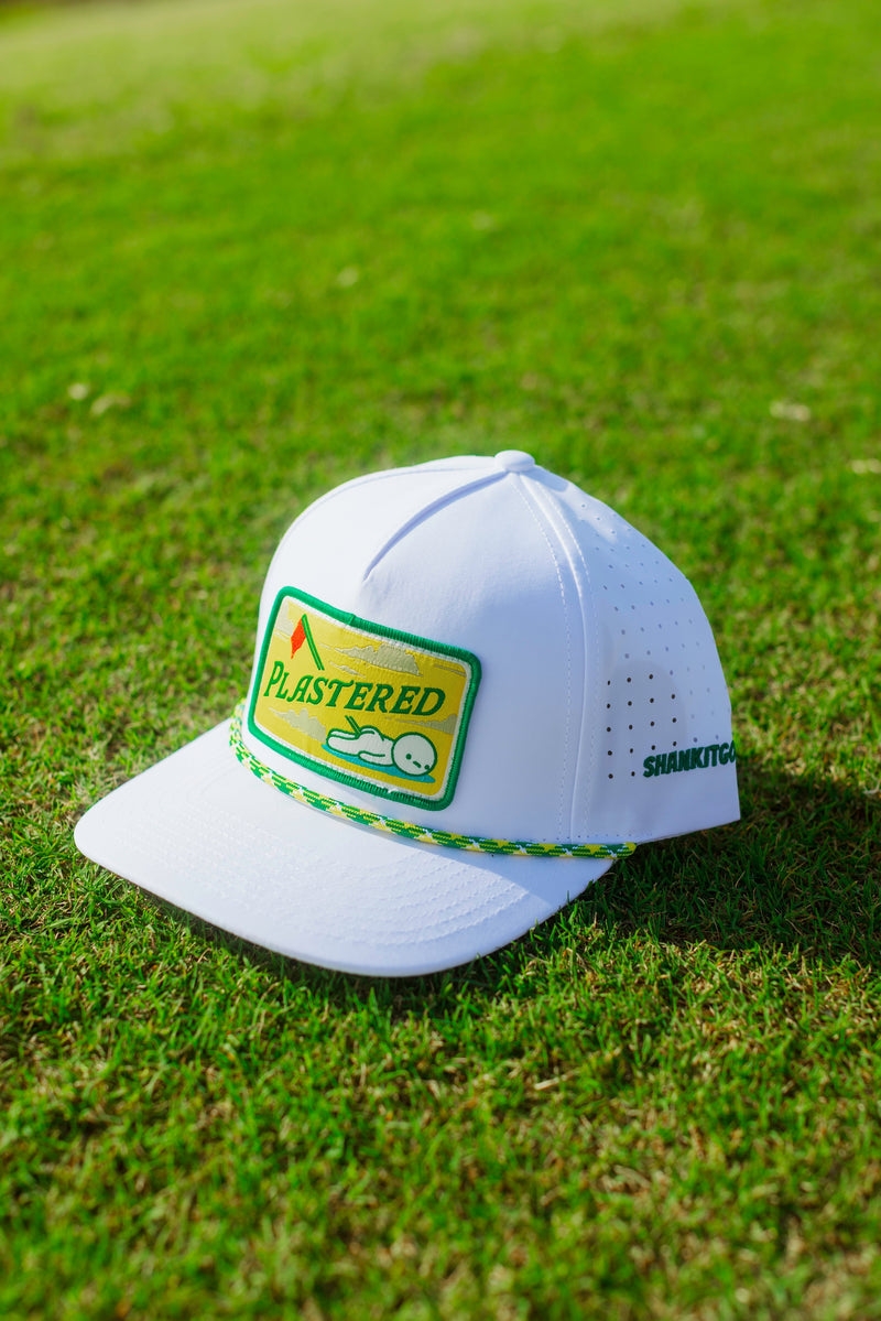 Load image into Gallery viewer, White Plastered Patch Hat
