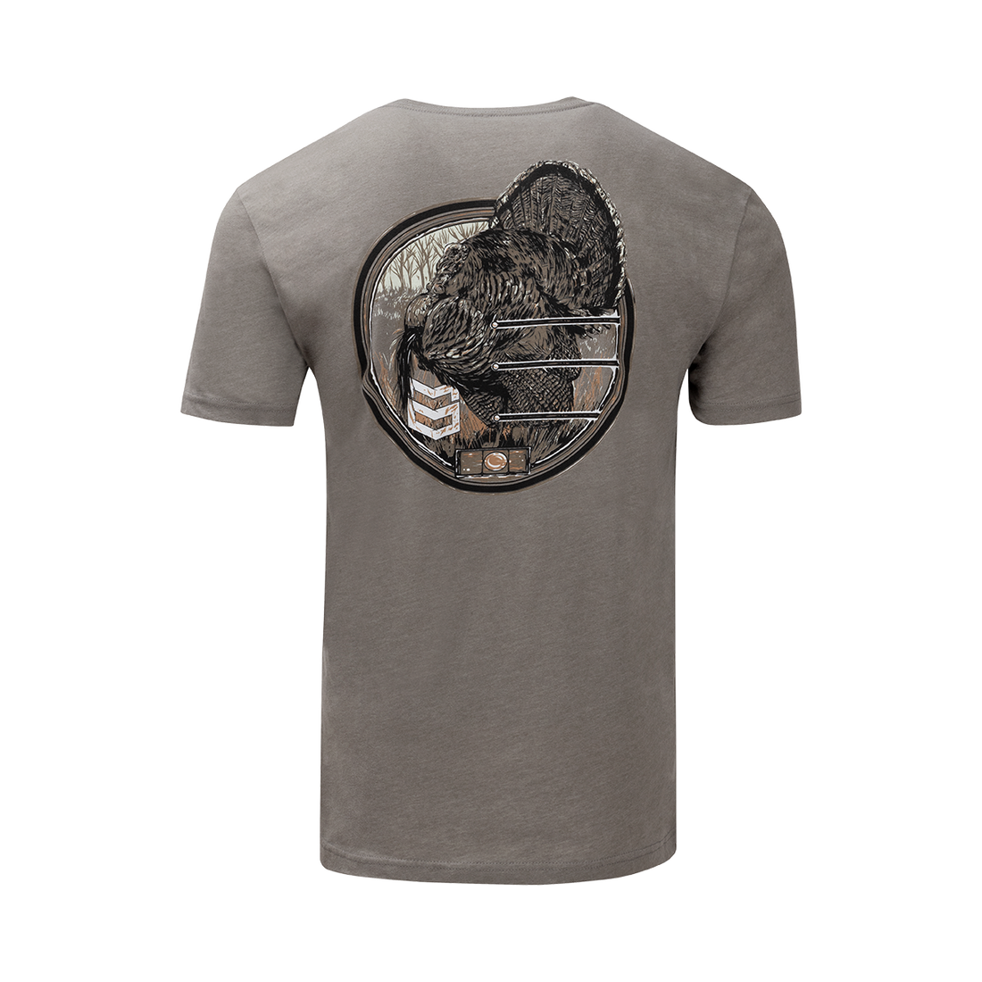 SIGHT TURKEY TEE - Stone Gray / 3XL
