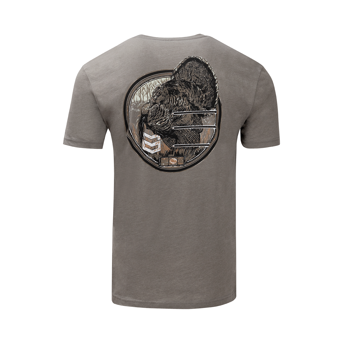 SIGHT TURKEY TEE - Stone Gray / 3XL