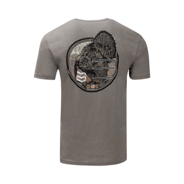SIGHT TURKEY TEE - Stone Gray / 3XL