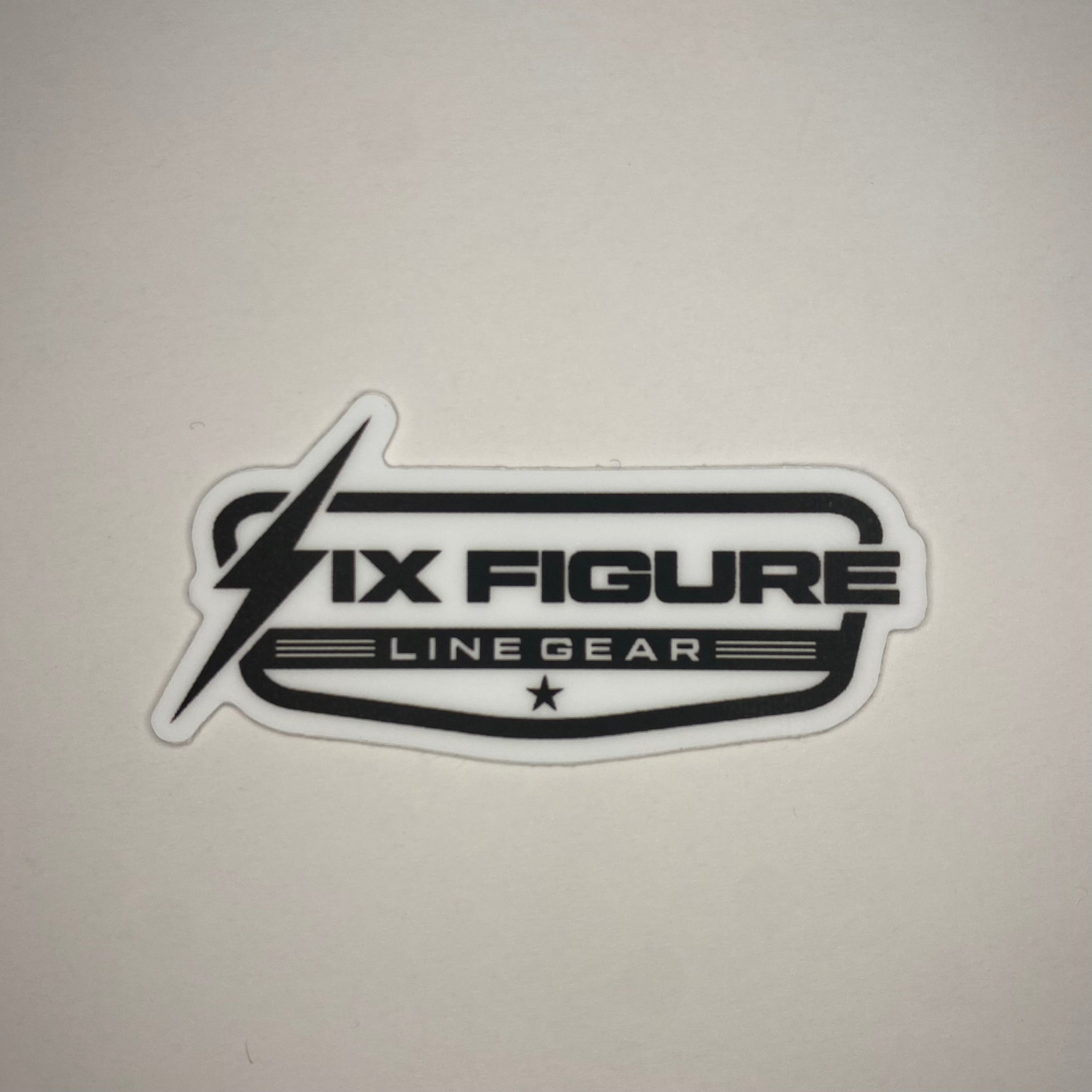 Six Figure Line Gear Sticker