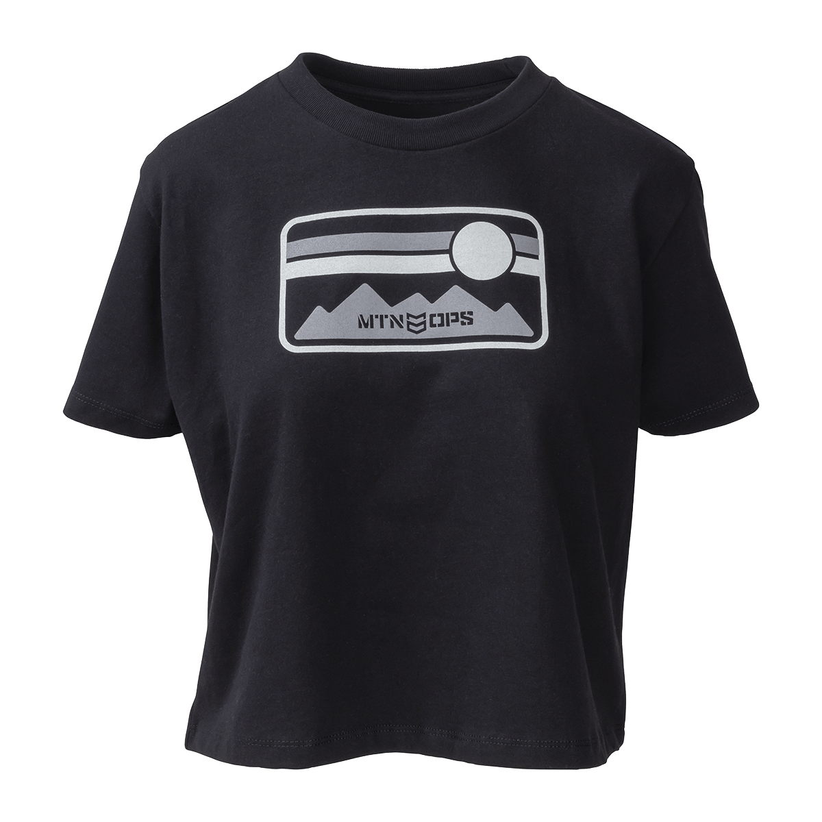 SKYLINE CROP TEE - Black / XXL