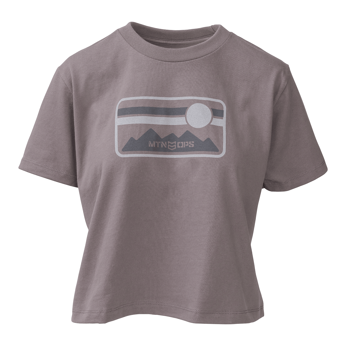 SKYLINE CROP TEE - Mauve / XXL