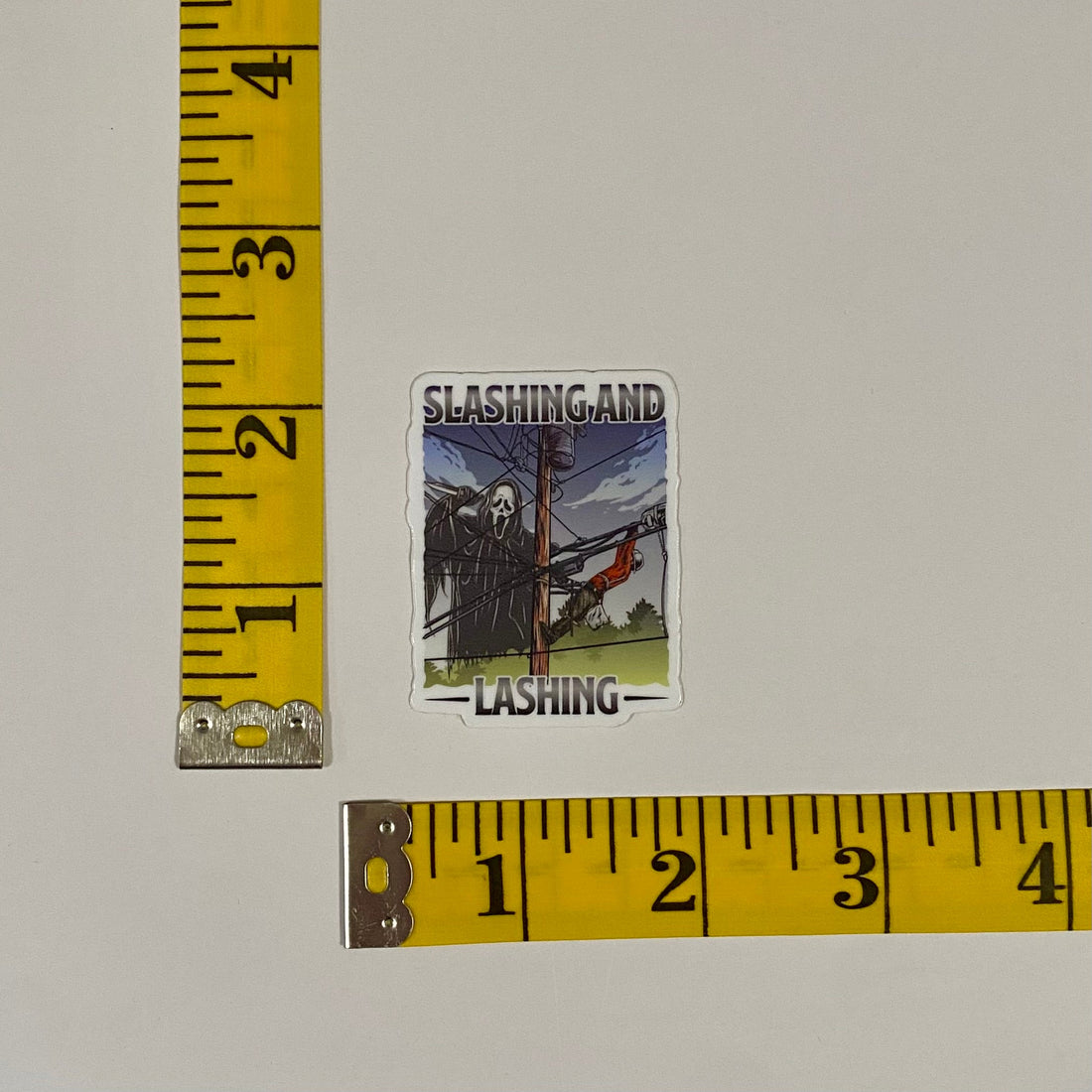Slashing and Lashing Sticker