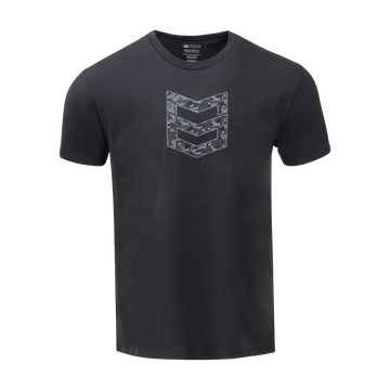 STACKED CAMO TEE - Black / XXL