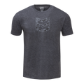 STACKED CAMO TEE - Heather Charcoal / XXL