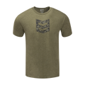 STACKED CAMO TEE - Heather Military / XXL