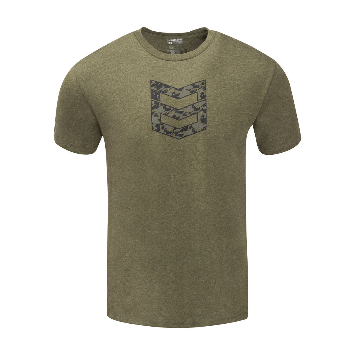 STACKED CAMO TEE - Heather Military / XXL