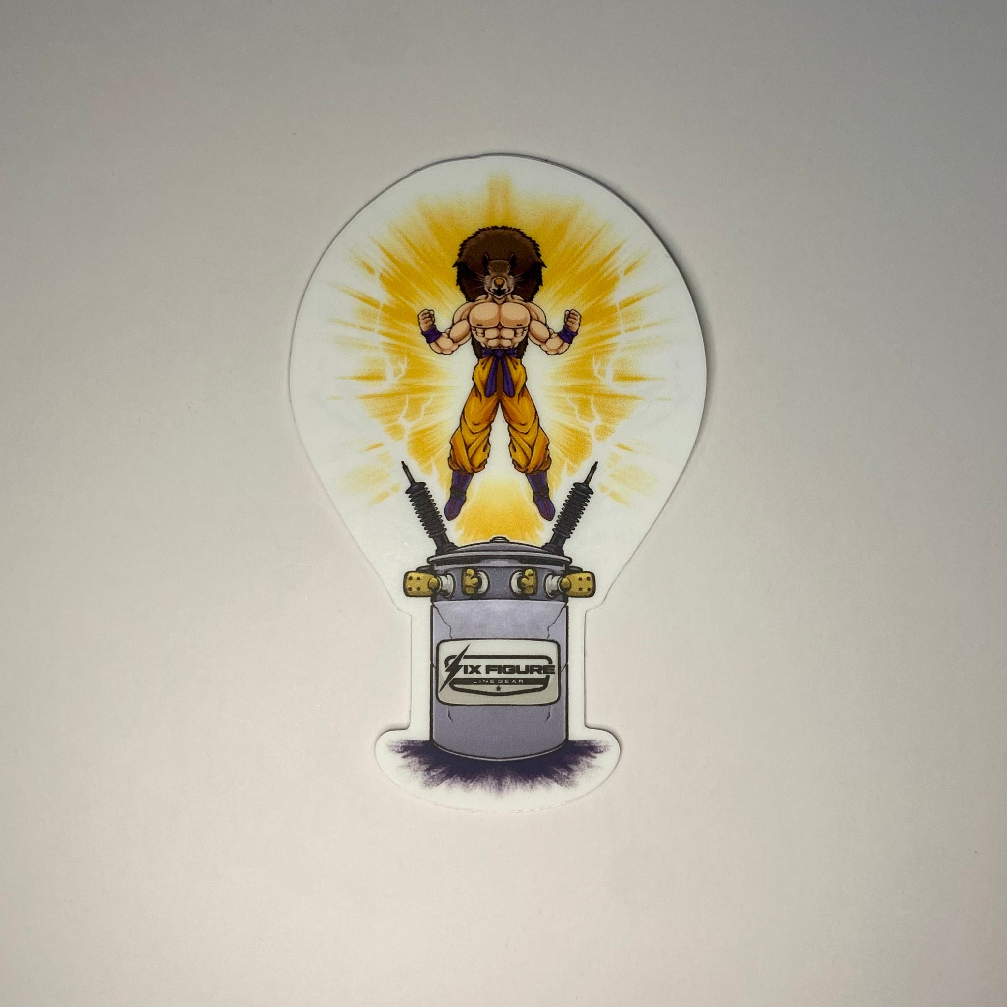 Super Saiyan Squirrel Sticker