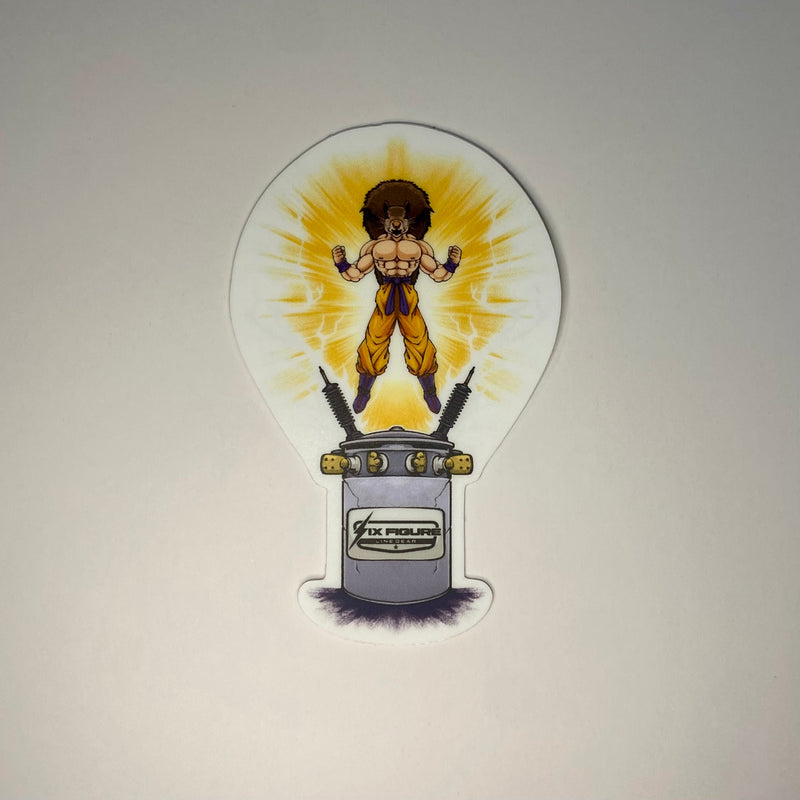 Load image into Gallery viewer, Super Saiyan Squirrel Sticker
