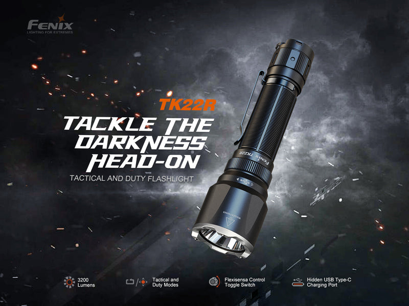 Load image into Gallery viewer, Fenix TK22R Rechargeable Tactical &amp; Duty Flashlight
