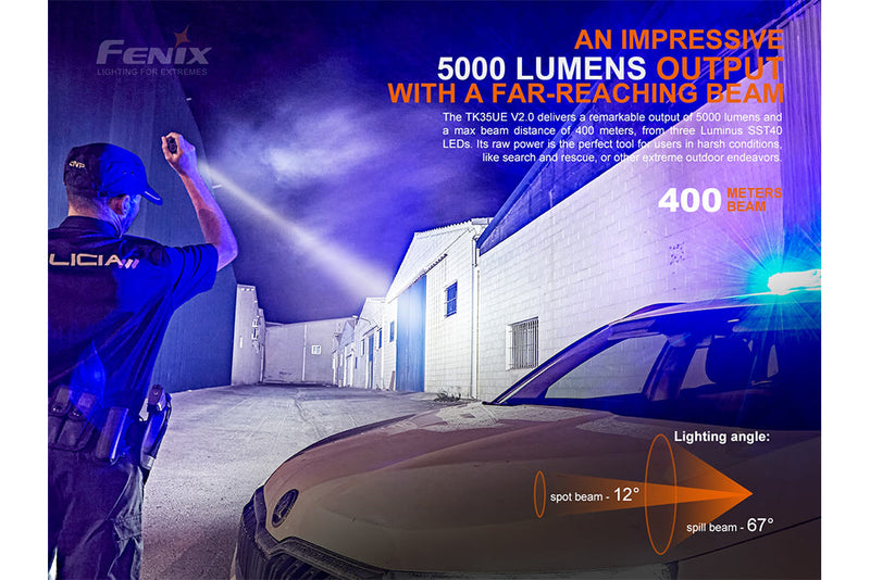 Load image into Gallery viewer, Fenix TK35UE V2.0 Flashlight - 5000 Lumens
