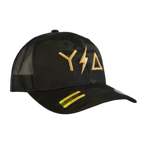 Camouflage/Gold Trucker Snapback