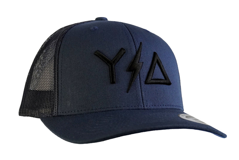 Load image into Gallery viewer, Navy Trucker Snapback
