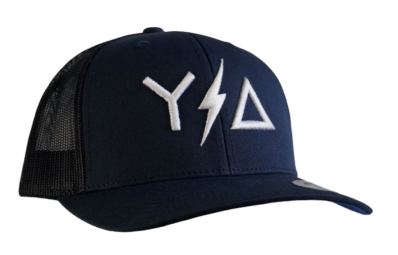 Load image into Gallery viewer, Navy Trucker Snapback
