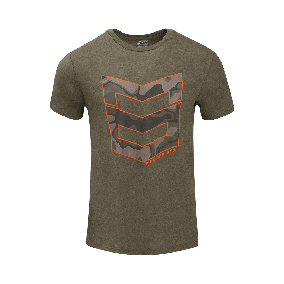 TERRAIN TEE - Heather Military / XXL