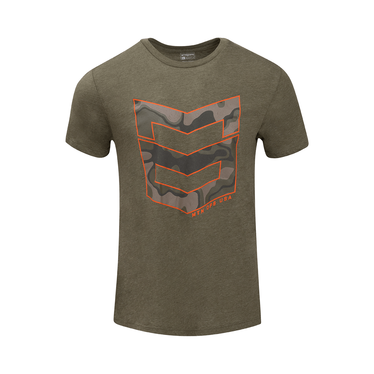 TERRAIN TEE - Heather Military / XXL