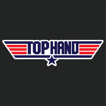 Top Hand Sticker .5x3.5