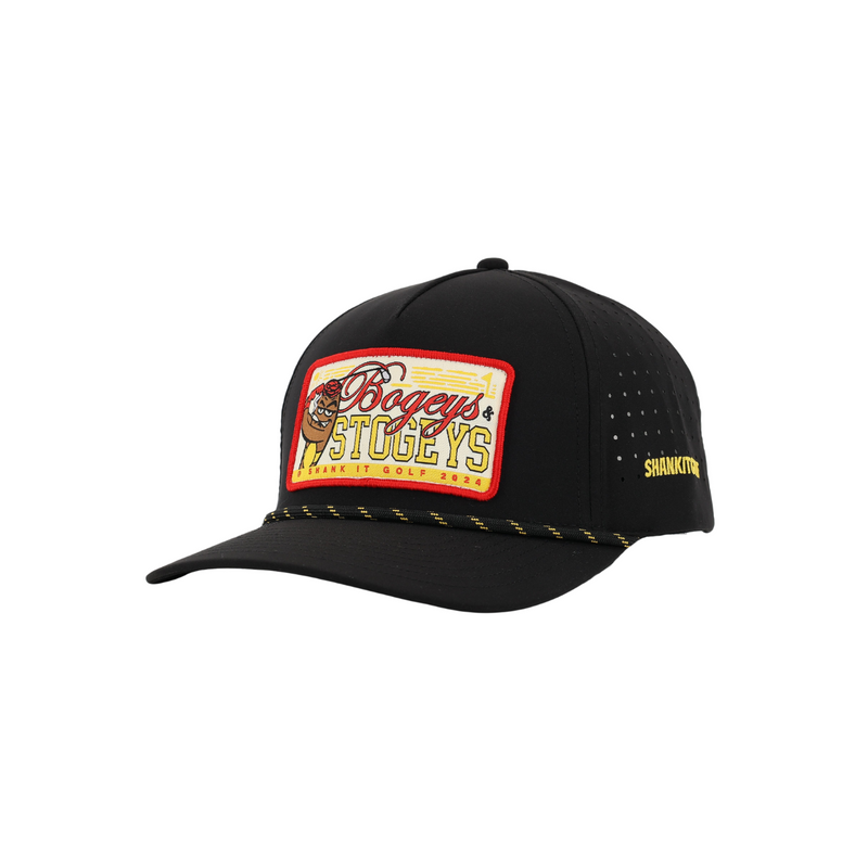 Load image into Gallery viewer, Bogeys &amp; Stogies Black Golf Hat

