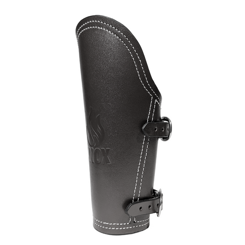 Knox Bully Welding Arm Pads - Top Grain Hide Armguard - Black