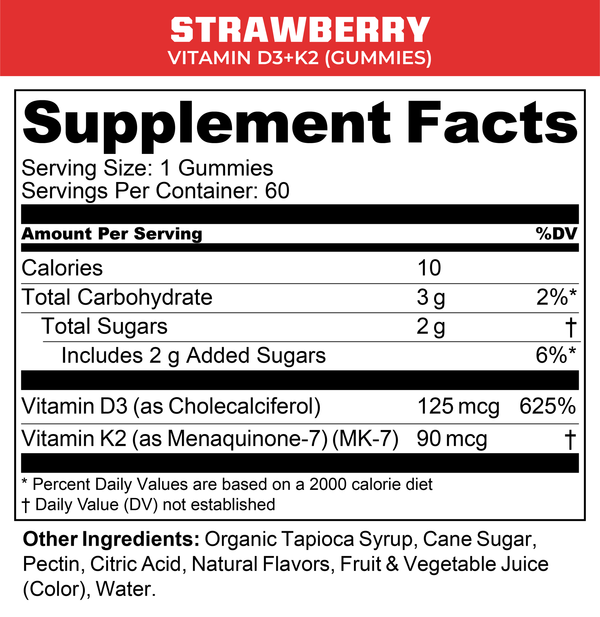VITAMIN D3+K2 GUMMIES