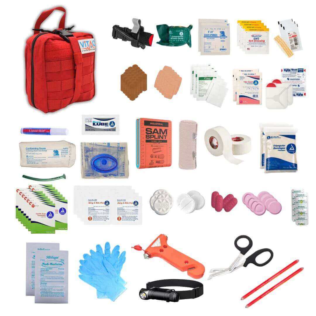 Vehicle Trauma Response Kit w/Trauma Care – Advanced Car First Aid Kit