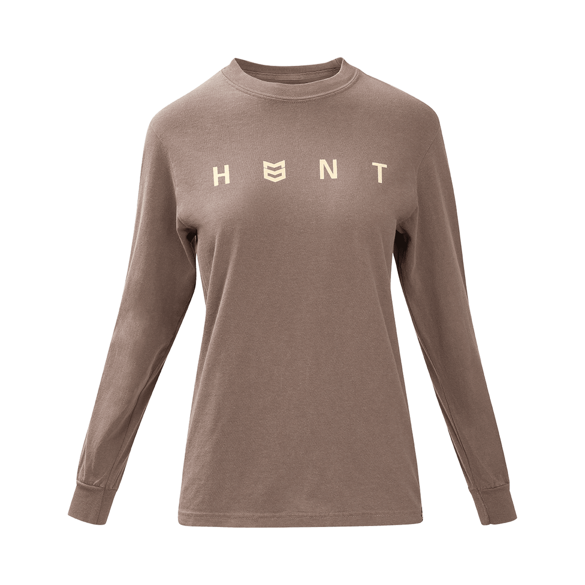 WOMEN'S H.U.N.T. LONG SLEEVE TEE - Espresso / XXL