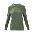 WOMEN'S H.U.N.T. LONG SLEEVE TEE - Green / XXL