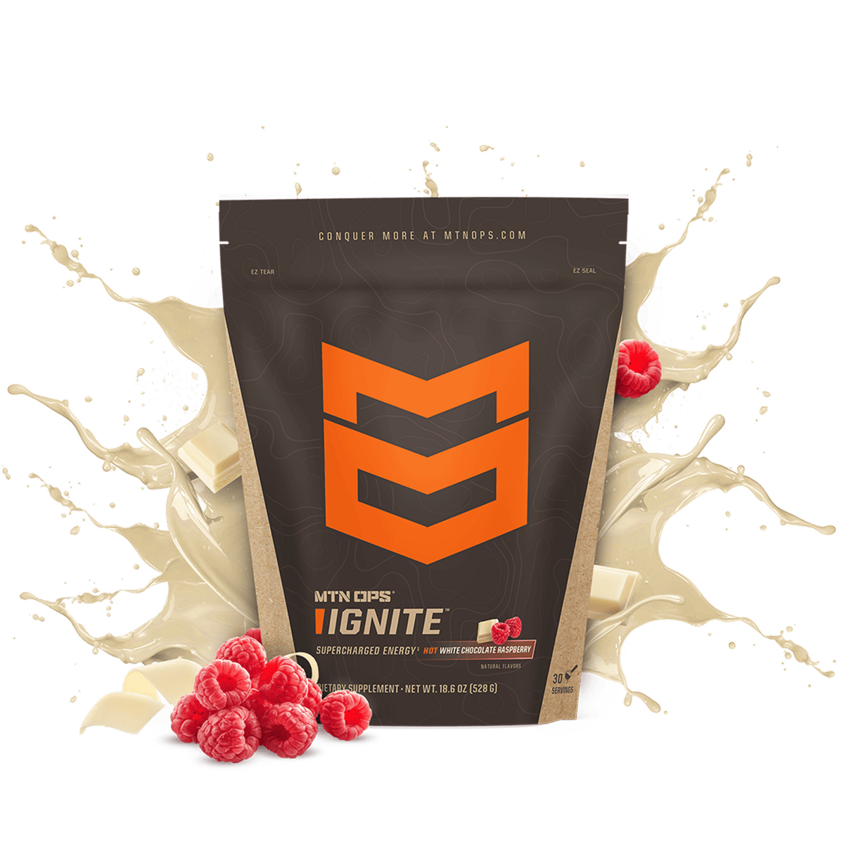 HOT IGNITE - White Chocolate Raspberry / Pouch - 30 Servings