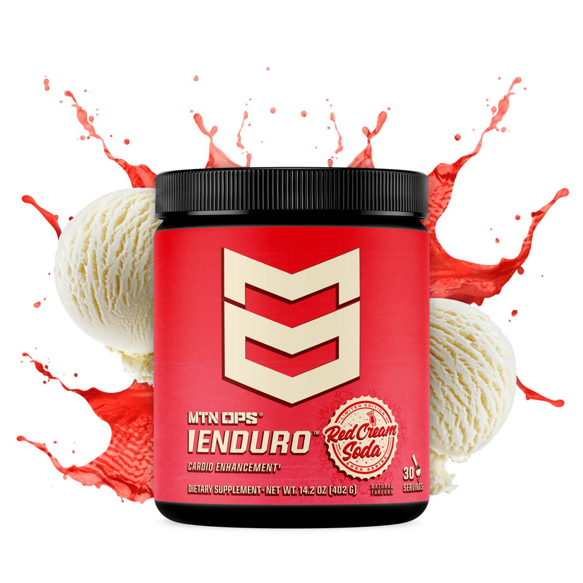 ENDURO - Red Cream Soda / Tub - 30 Servings