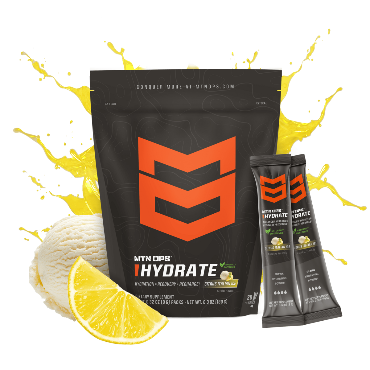 HYDRATE - Citrus Italian Ice - Naturally Sweetened