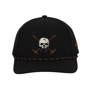 Black Skull and Crossbones 2.0 Golf Hat
