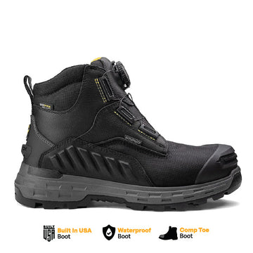Wildwood 6” Composite Toe Turbolace™ Work Boot - Black - Made in USA