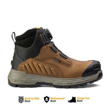 Wildwood 6” Composite Toe Turbolace™ Work Boot - Brown - Made in USA